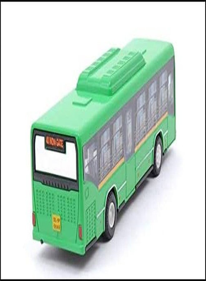 حافلة فانكارت للأطفال بعمر 3 سنوات، نموذج حافلة دلهي منخفضة الأرضية، لون أخضر - Image 3